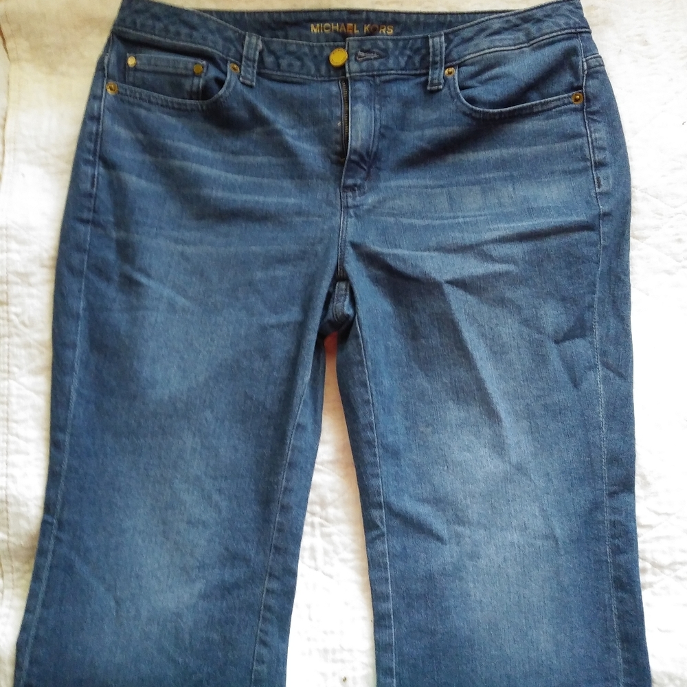 Michael Kors Jeans Cropped Flared Split Leg